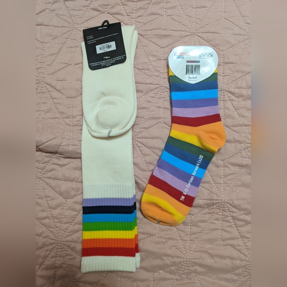 SOLD Rainbow socks - Picture 2 of 2